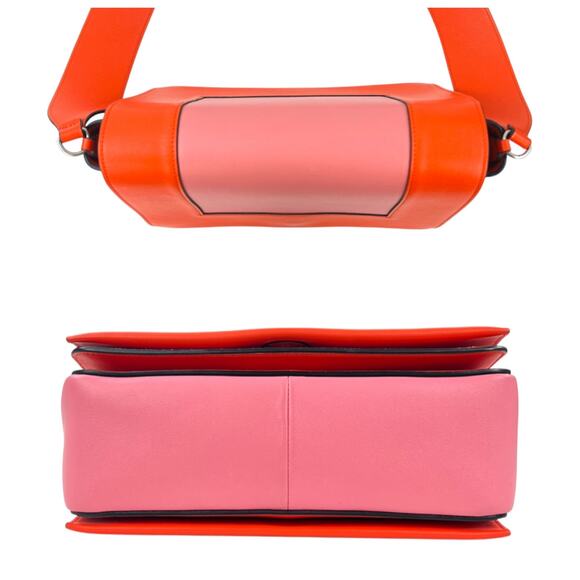 Celine Frame Two Toned Leather Shoulder Bag - Picture 6 of 8